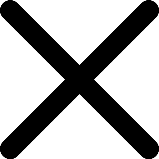 Cross as a close-button